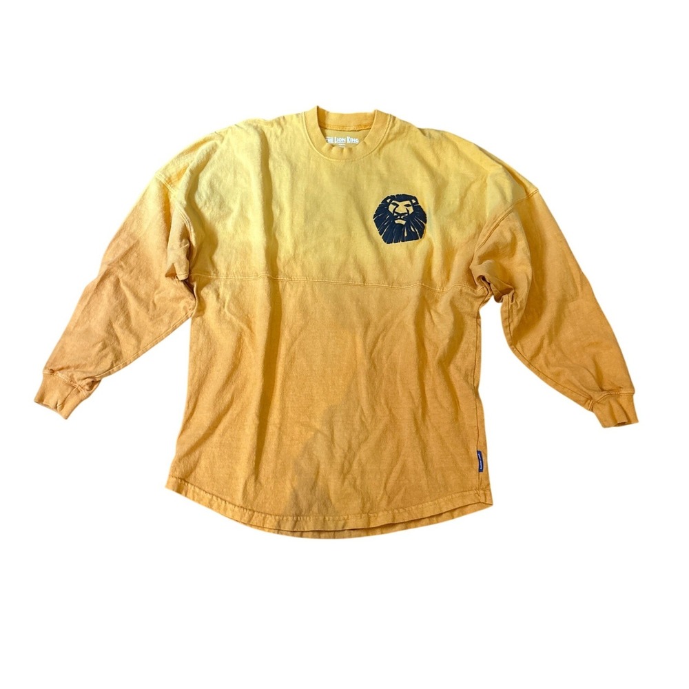 Disney Spirit Jersey The Lion King Women Orange Yellow Ombre Graphic SIZE XS